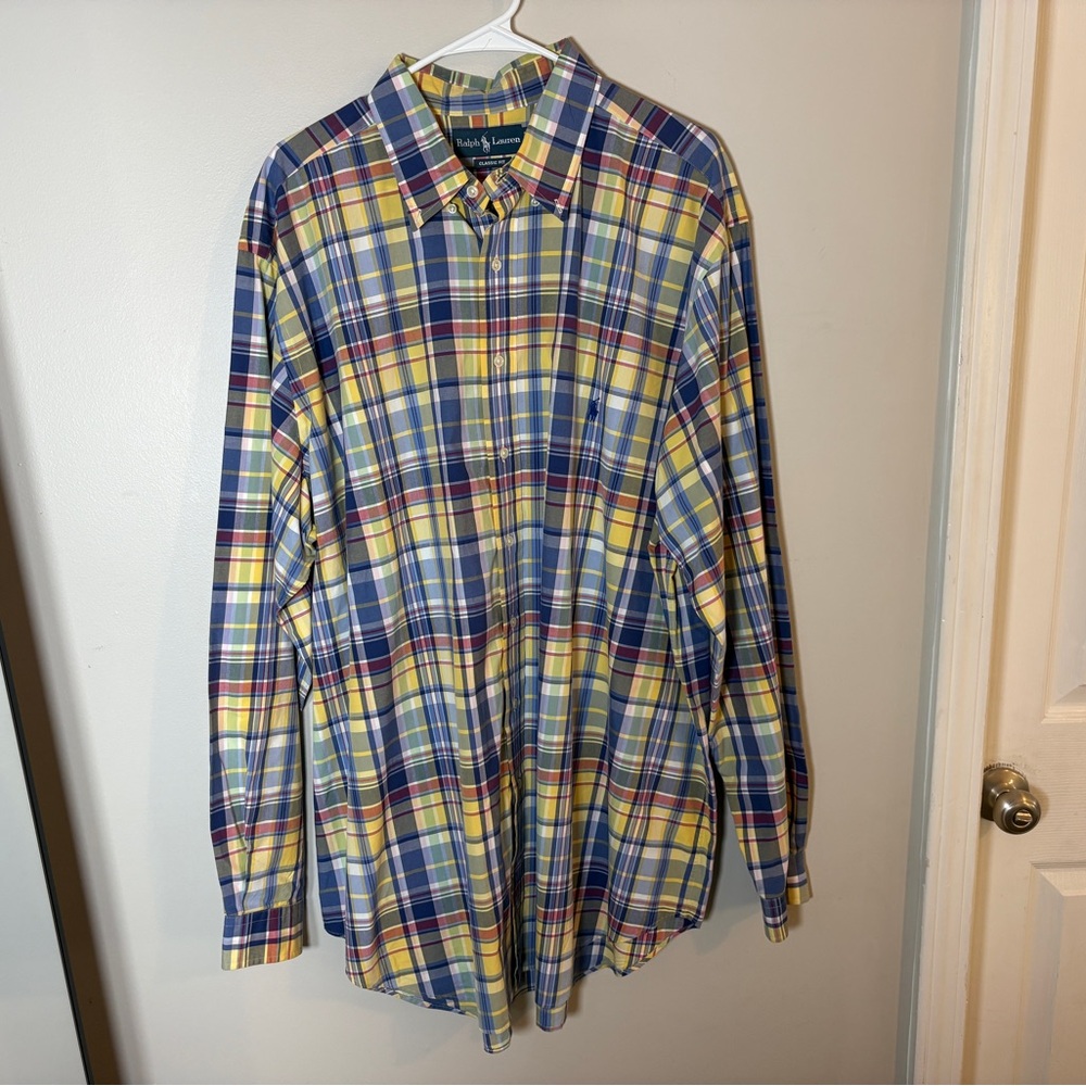 Ralph Lauren Big & Tall Men's Multicolor Plaid Shirt